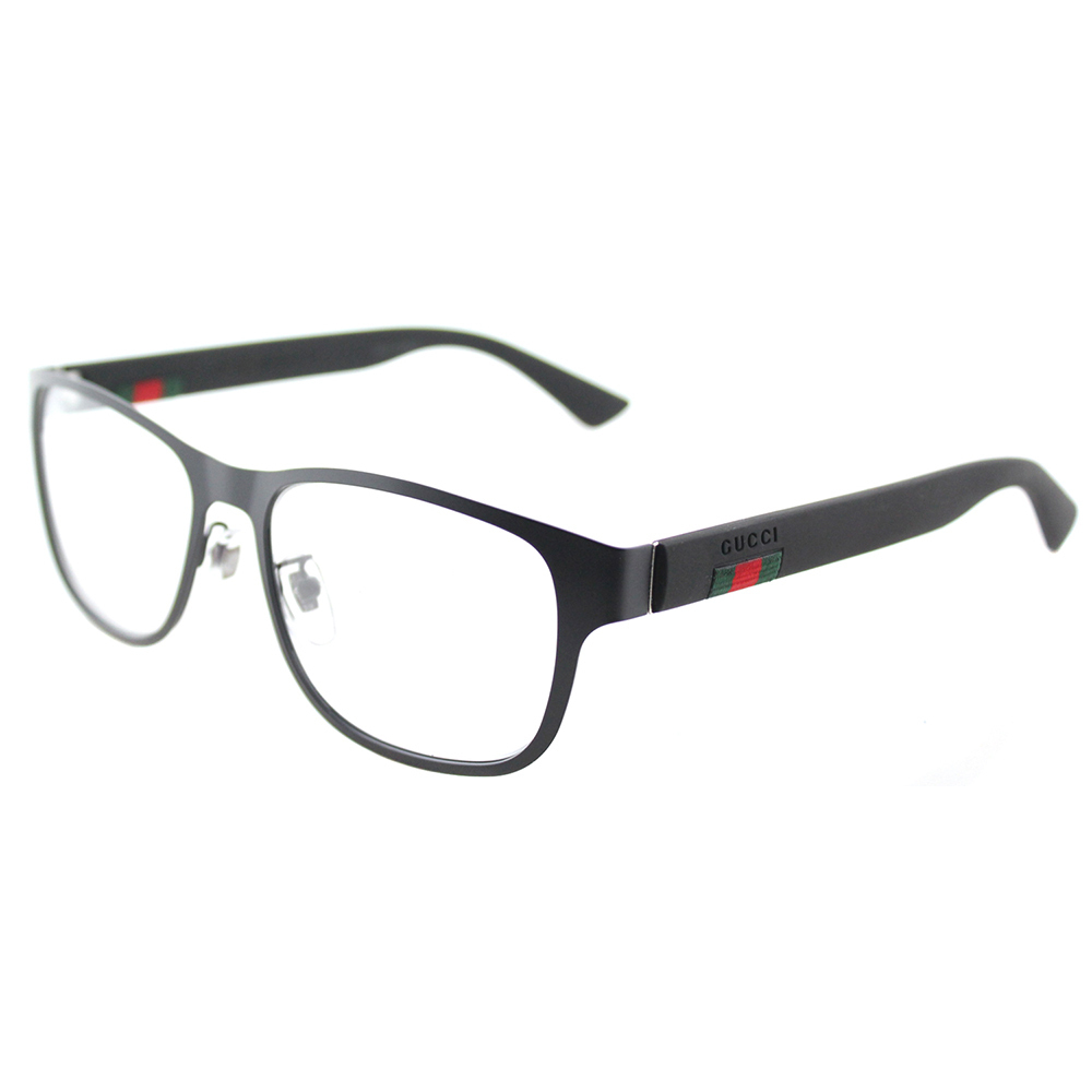 Gucci GG0013O Eyeglasses Gunmetal Acetate/Metal Rectangle